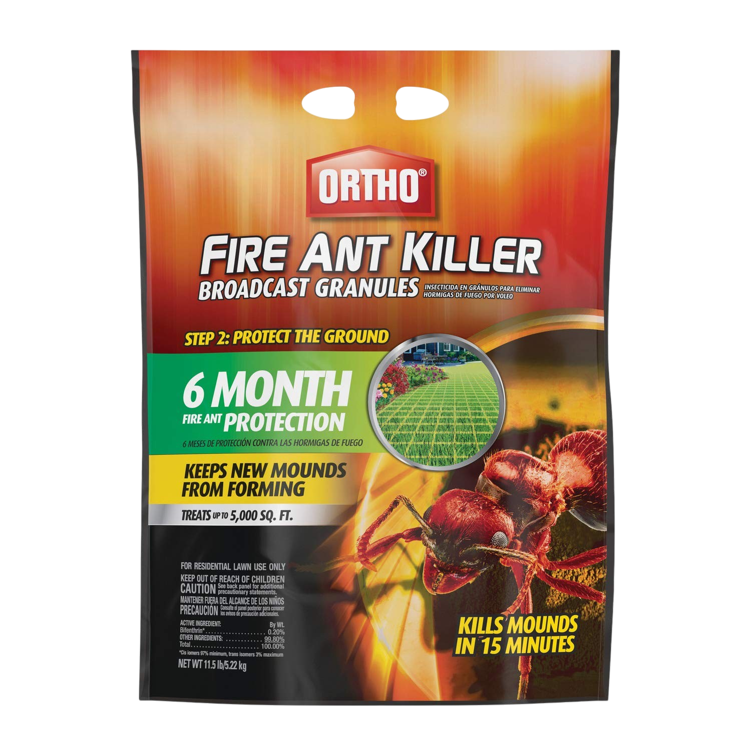 Ortho fire ant killer broadcast granules 11.5 lb outdoor treatment
